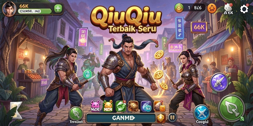 Tampilan gameplay QiuQiu yang menarik di 66K.