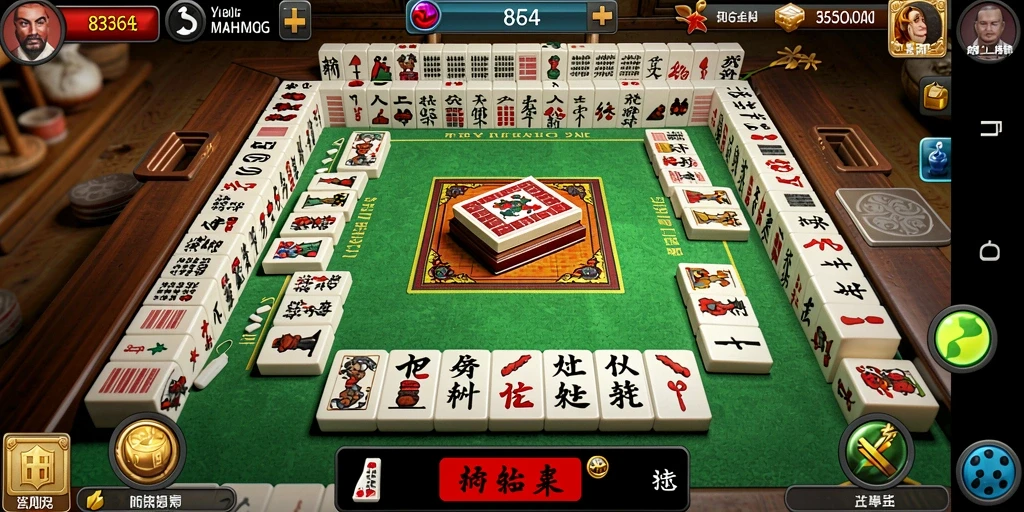 Tampilan gameplay Mahjong yang seru dan menantang di 8364.