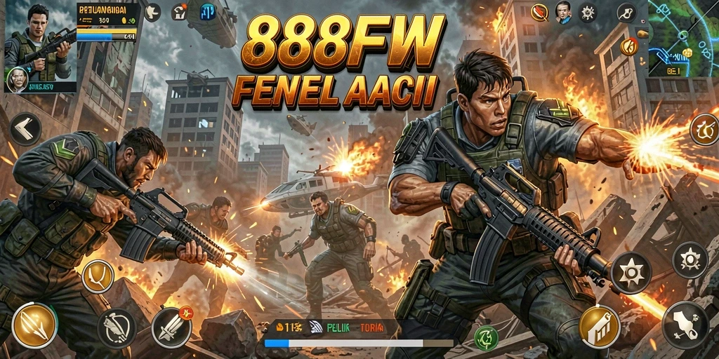 Tampilan mendebarkan gameplay 888FW saat karakter beraksi.