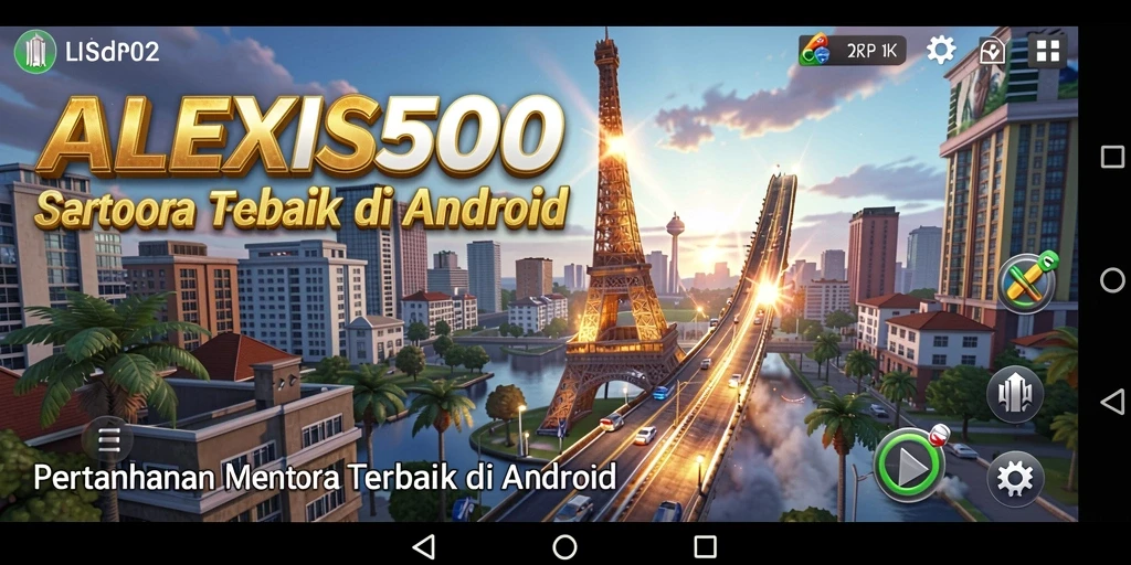 Screenshot ALEXIS500 menampilkan aksi seru gameplay Tower Defense.
