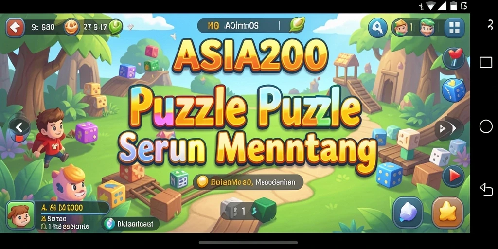 Tampilan screenshot utama ASIA200 dengan gameplay Puzzle yang menarik.