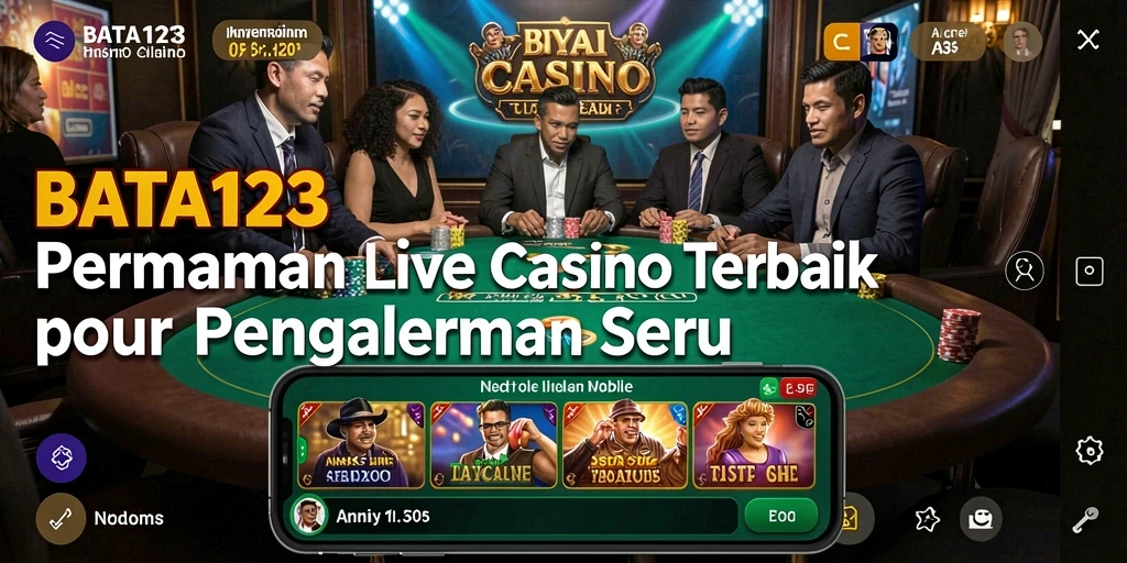 Tampilan gameplay BATA123 dengan dealer Live Casino yang interaktif