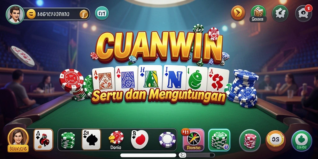 Screenshot gameplay <strong>CUANWIN</strong> menampilkan momen seru dalam permainan Domino.