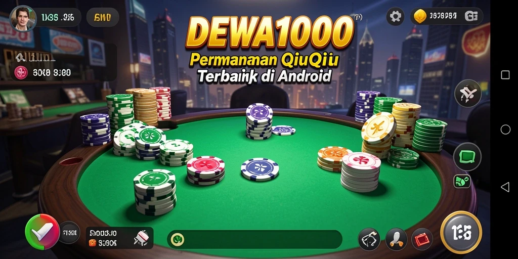 Tampilan gameplay seru dan interaktif dari DEWA1000 dalam QiuQiu.