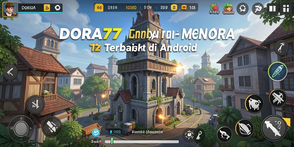Gameplay menara pertahanan yang menarik di DORA77.
