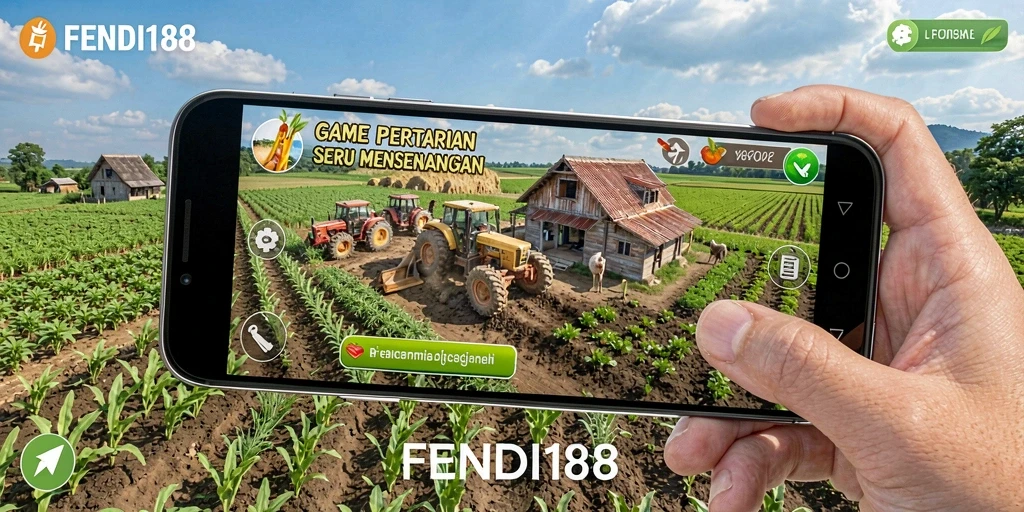 Screenshot gameplay FENDI188 menampilkan aktivitas bertani yang seru.