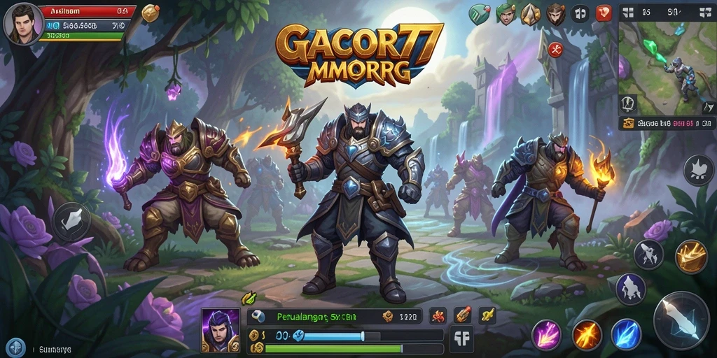 Tampilan gameplay GACOR77 yang memikat di dunia MMORPG.