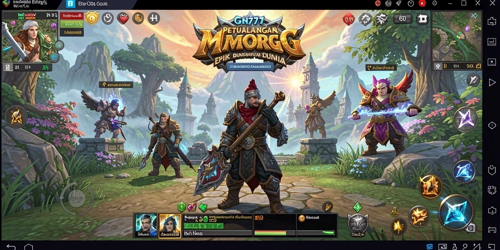 Tampilan menarik gameplay GN777 dengan pertarungan epik.