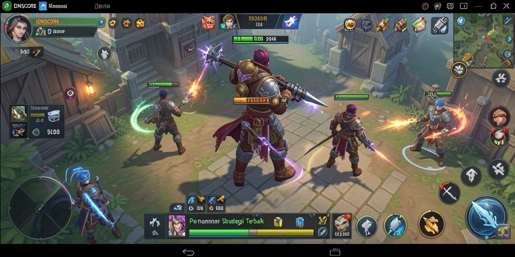 Tampilan gameplay menarik dan penuh strategi dalam IDNSCORE.