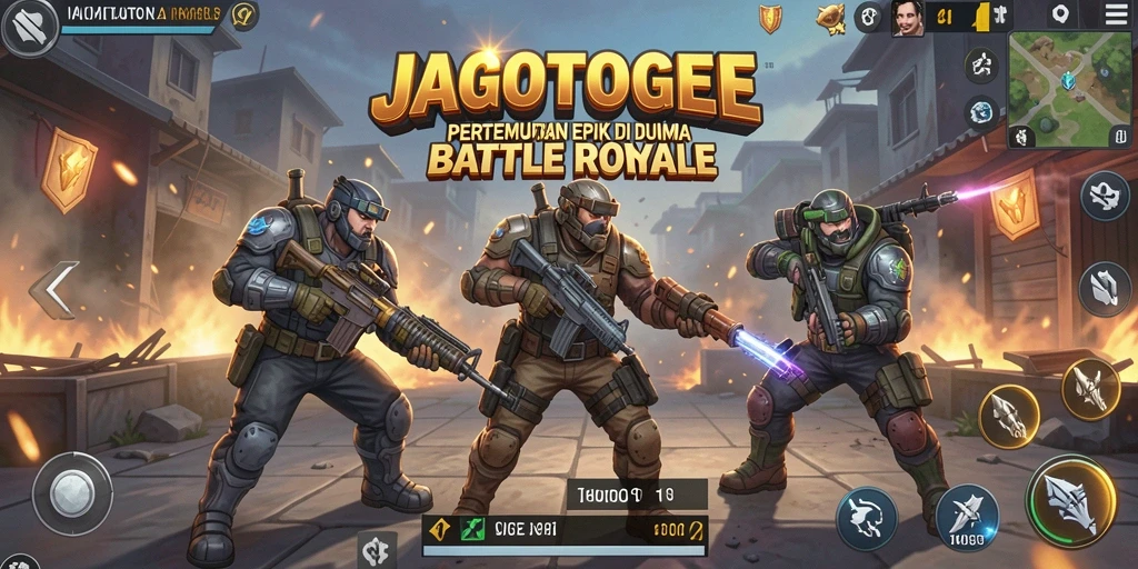Tampilan gameplay seru di JAGOTOGEL saat pertempuran berlangsung.