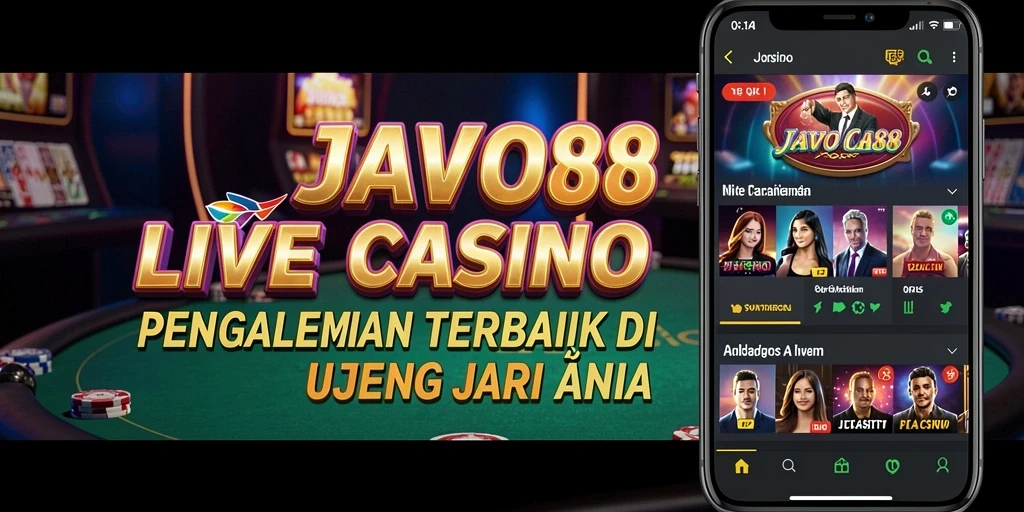 Screenshot gameplay Live Casino JAVO88 dengan dealer langsung.