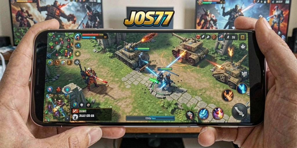 Tampilan epik dari gameplay JOS77 yang penuh strategi.