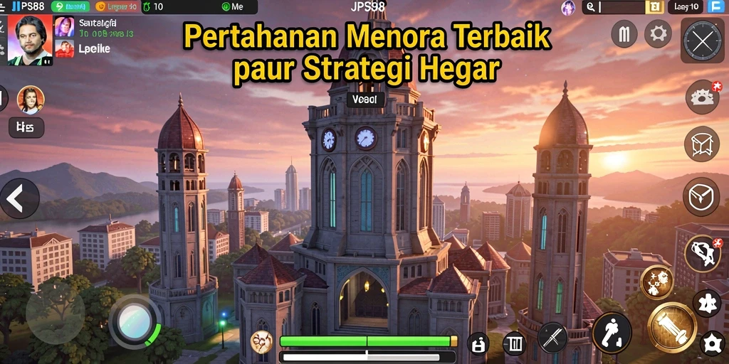 Tampilan gameplay JPS88 yang penuh aksi dan strategi Tower Defense.
