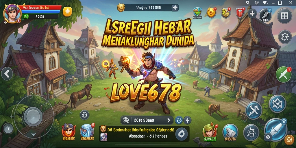 Tampilan gameplay LOVE678 yang menampilkan strategi mendalam dan pertarungan intens.
