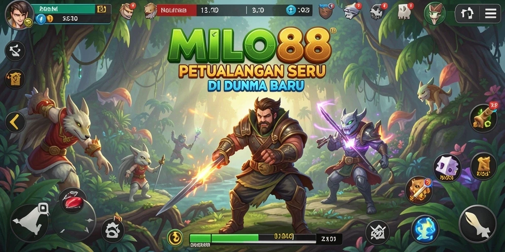 Tangkapan layar gameplay <strong>MILO88</strong> menampilkan petualangan seru di dunia yang memukau.