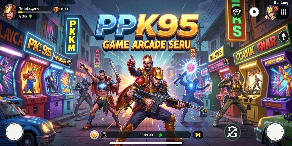 Tangkapan layar gameplay PK95 menunjukkan aksi seru di level yang menantang.
