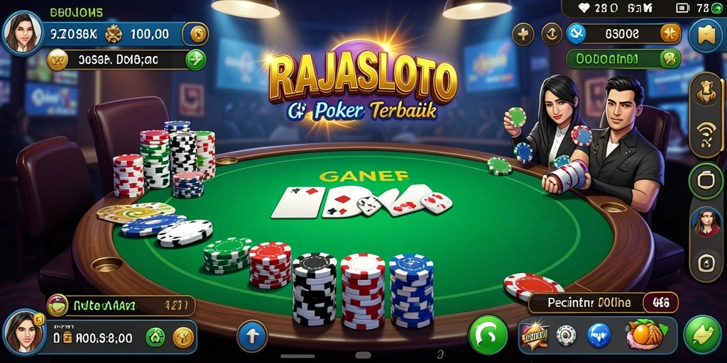 Tampilan gameplay seru RAJASLOTO di Poker