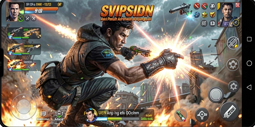 Tampilan gameplay seru di SVIPSIDN dengan aksi mendebarkan.