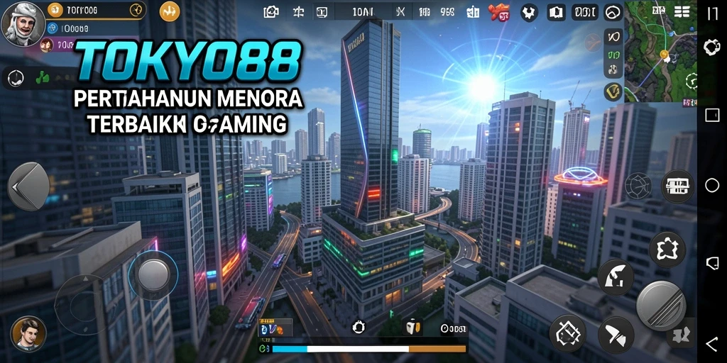 Tampilan gameplay menakjubkan dari TOKYO88 dalam aksi Tower Defense.
