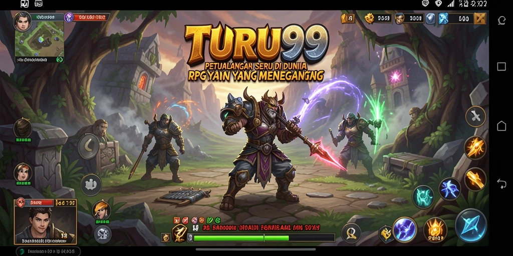 Tampilan gameplay RPG yang memikat di TURU99.