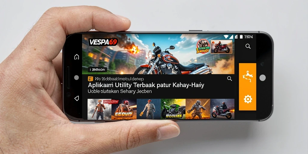 Tampilan antarmuka utama VESPA69 yang intuitif dan modern.